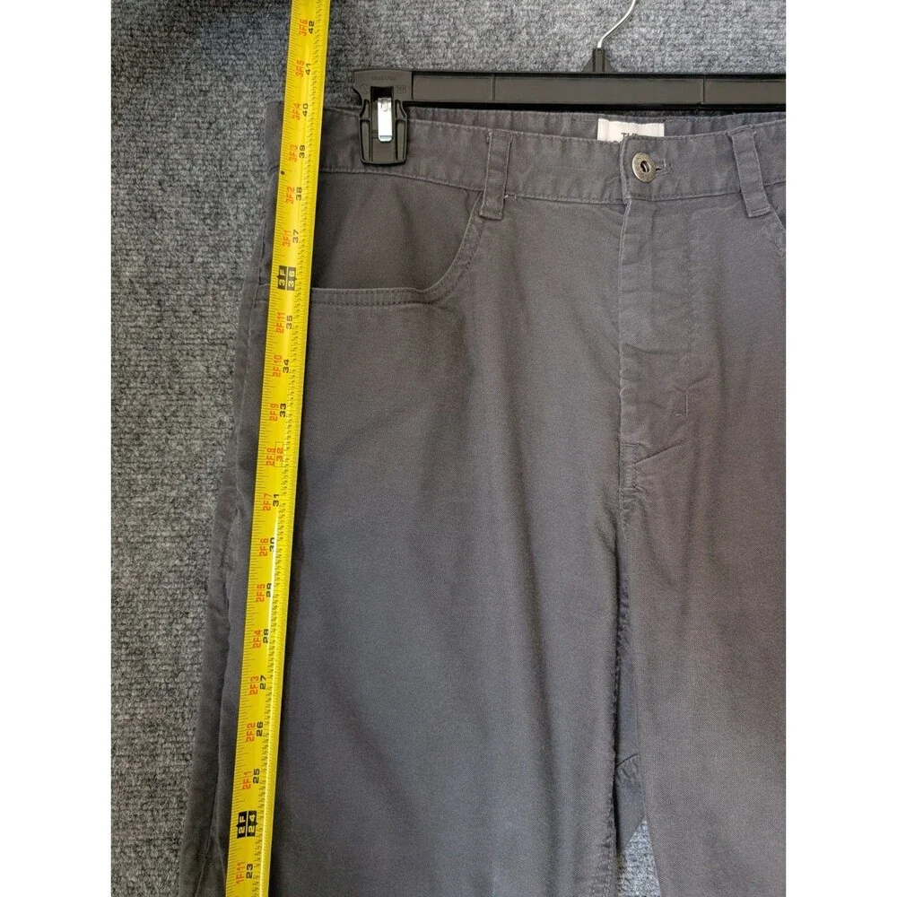 The North Face Mens Pants 34 Gray Canvas Stretch Utility Chino Gorpcore Outdoor